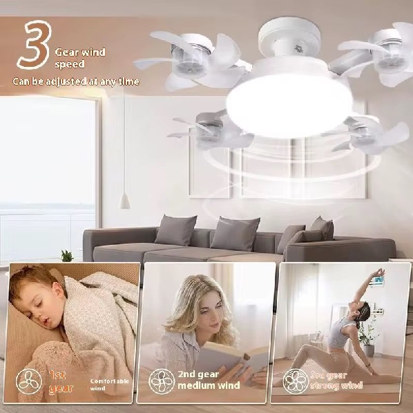 پنکه سقفی با نور LED مدل F4