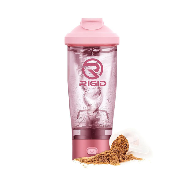 شیکر پروتئین برقی برند RIGID FITNESS با ظرفیت 650 میل