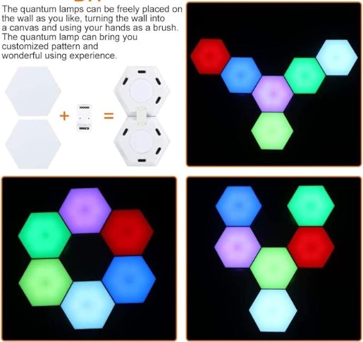 تصویر لامپ هوشمند شش ضلعی